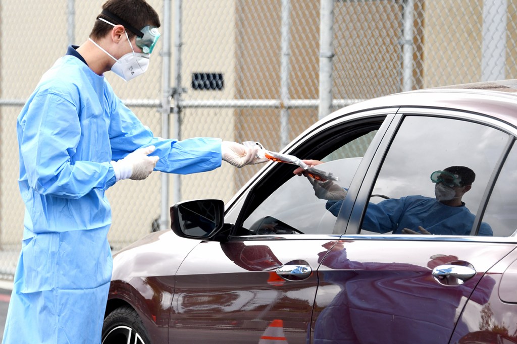 Drive-thru swab test near me