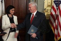 Mike Pence Swears In Seema Verma As CMS Administrator