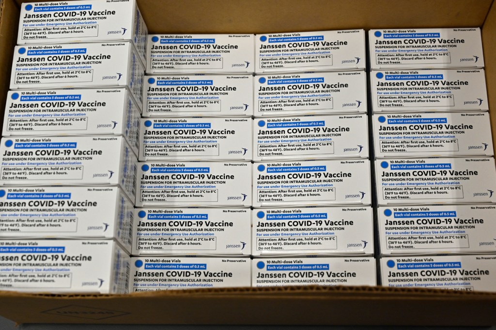 J&J vaccine boxes