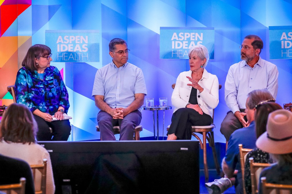 A photo of panelists at the Aspen Ideas Festival.