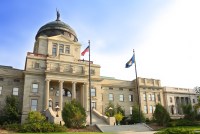 Montana Capitol building during summer in Helena.