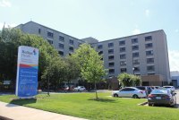 A photo of the exterior of a Ballad Health hospital