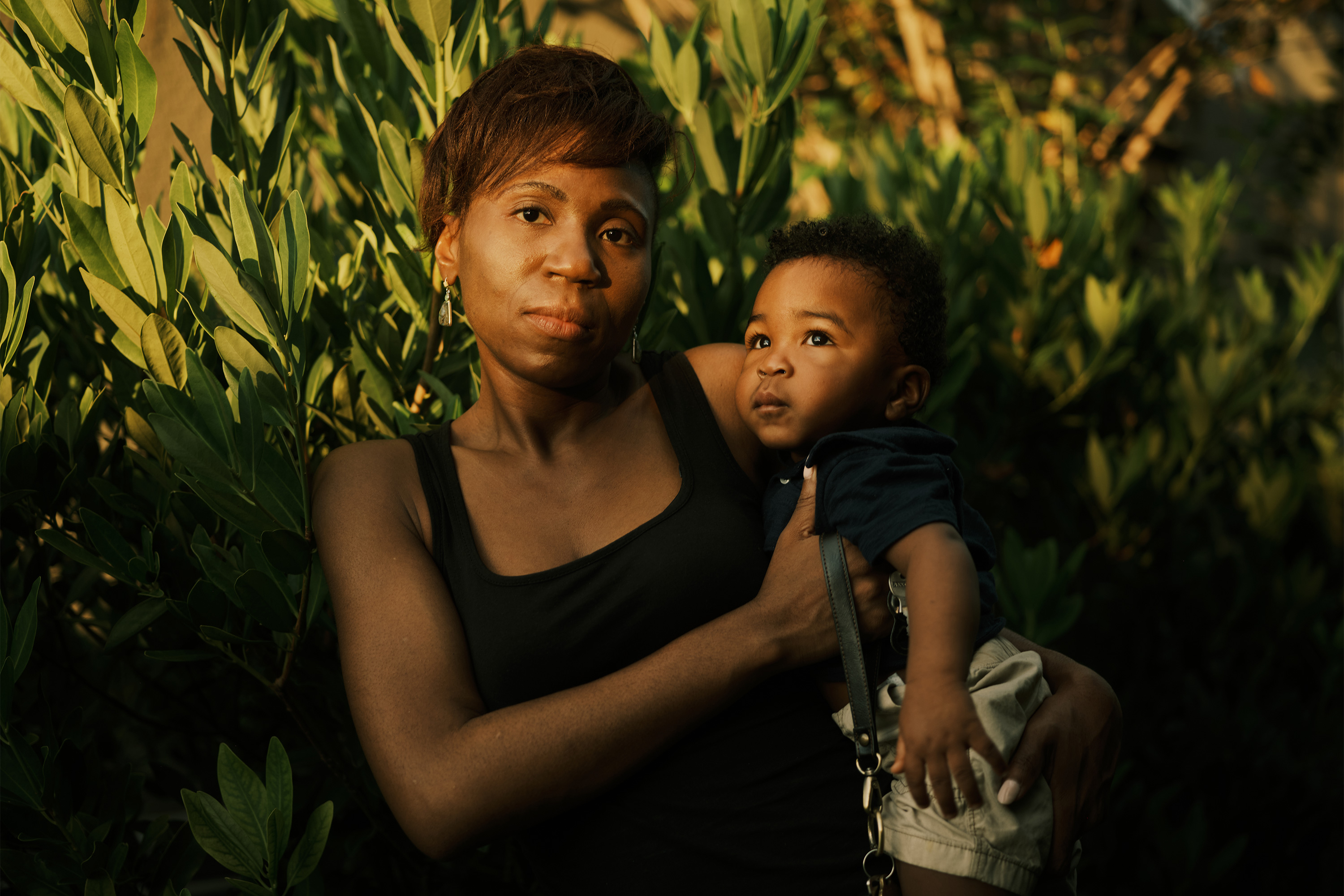 A photo of Bisi Bennett with her son, Dorian.