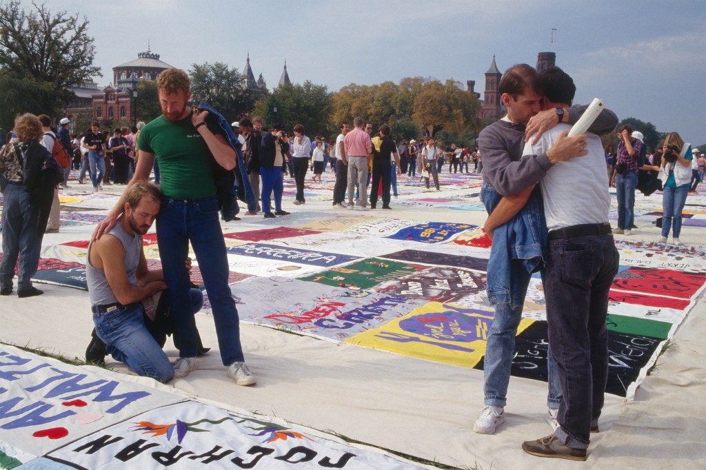 Demonstration in Honor of AIDS Victims