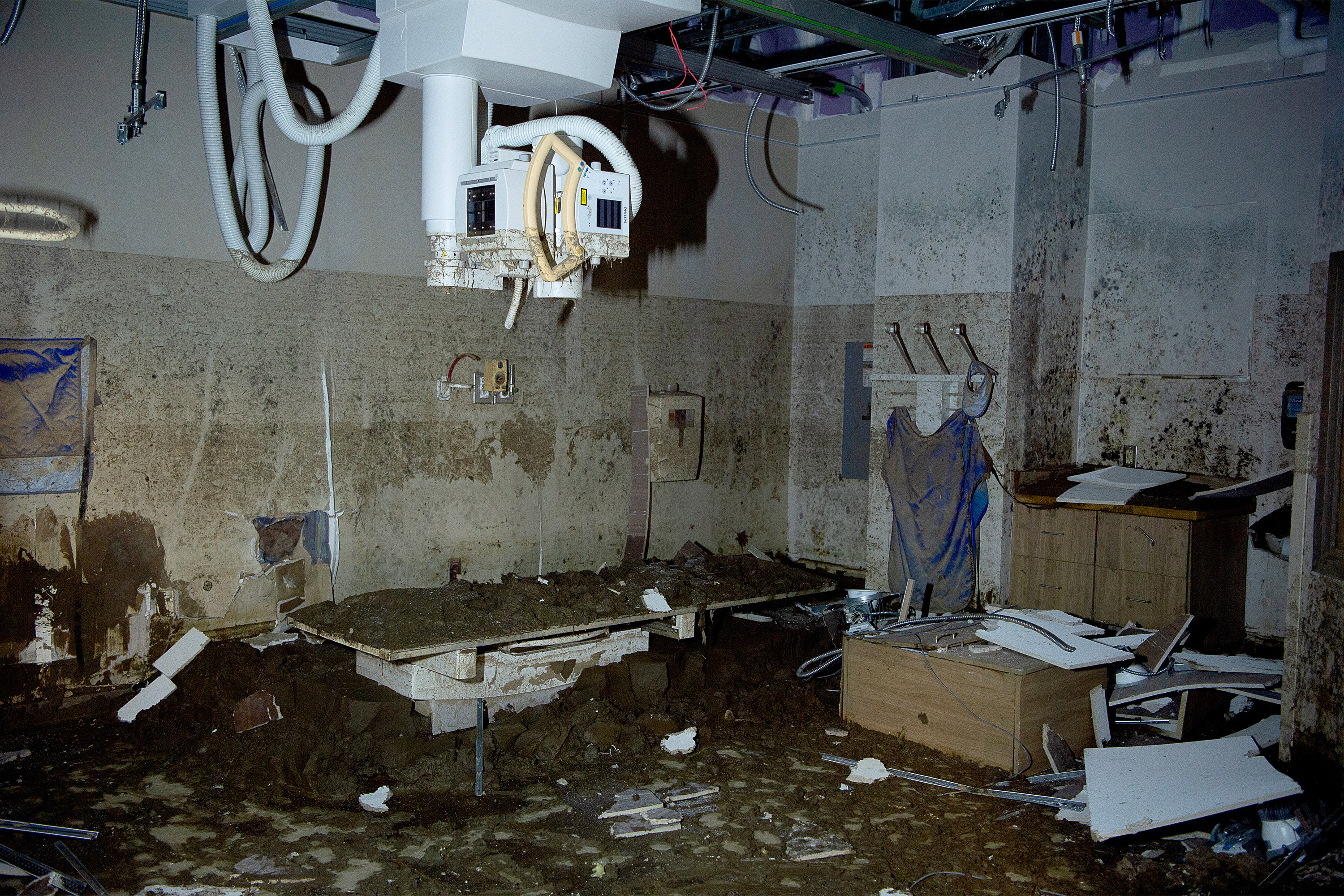 A photo of medical equipment in an interior room of Unicoi County Hospital.